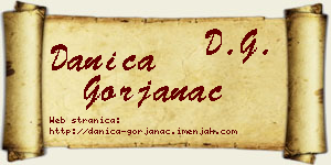 Danica Gorjanac vizit kartica